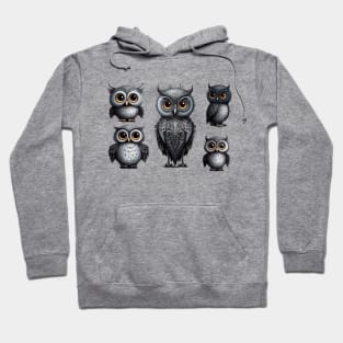 Five Adorable Owls Hoodie